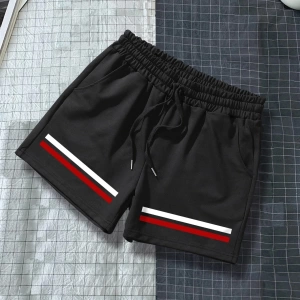 Erkek Çizgili Baskılı Bağcıklı Bel Şort Sweat Graffiti Koca