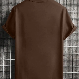 Erkek Crewneck Günlük Kısa Kollu Tişört, Seyahat İçin Uygun