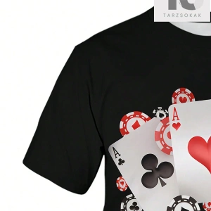 Erkek Dağ Ve Yazı Baskılı T-Shirt