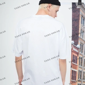 Erkek Drew Yazı Tshirt