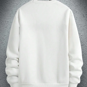 Erkek Düz Renk Düşük Omuz Bol Kesim Kapşonlu Sweatshirt Bağcıklı