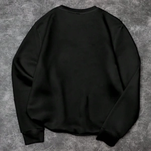 Erkek Düz Renk Düşük Omuz Bol Kesim Kapşonlu Sweatshirt Bağcıklı