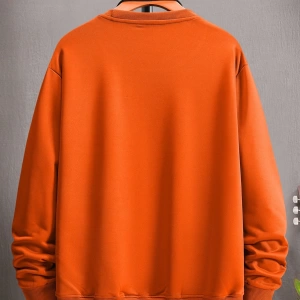 Erkek Düz Renk Düşük Omuz Bol Kesim Kapşonlu Sweatshirt Bağcıklı