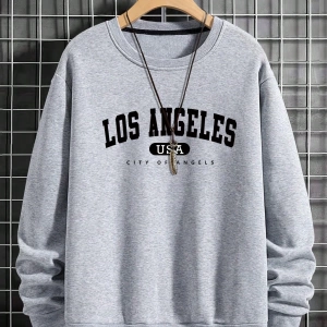 Erkek Düz Renk Düşük Omuz Bol Kesim Kapşonlu Sweatshirt Bağcıklı