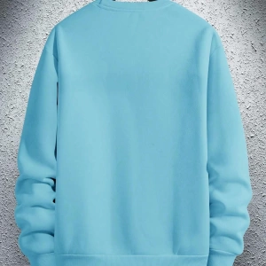 Erkek Düz Renk Düşük Omuz Bol Kesim Kapşonlu Sweatshirt Bağcıklı