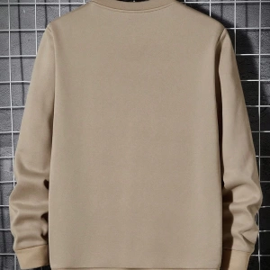 Erkek Düz Renk Düşük Omuz Bol Kesim Kapşonlu Sweatshirt Bağcıklı