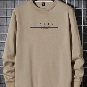 Erkek Düz Renk Düşük Omuz Bol Kesim Kapşonlu Sweatshirt Bağcıklı