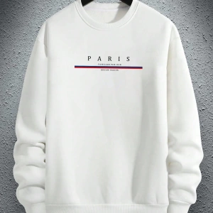 Erkek Düz Renk Düşük Omuz Bol Kesim Kapşonlu Sweatshirt Bağcıklı