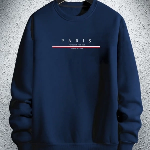 Erkek Düz Renk Düşük Omuz Bol Kesim Kapşonlu Sweatshirt Bağcıklı