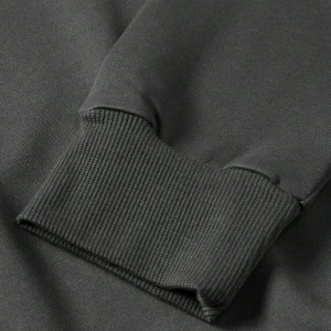 Erkek Düz Renk Düşük Omuz Bol Kesim Kapşonlu Sweatshirt Bağcıklı