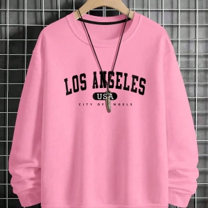 Erkek Düz Renk Düşük Omuz Bol Kesim Kapşonlu Sweatshirt Bağcıklı