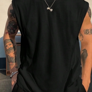 Erkek Düz Renk Günlük Geniş Askılı Tank Top