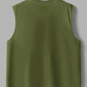 Erkek Düz Renk Günlük Geniş Askılı Tank Top