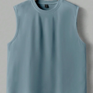 Erkek Düz Renk Günlük Geniş Askılı Tank Top