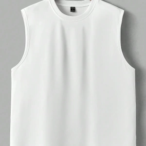 Erkek Düz Renk Günlük Geniş Askılı Tank Top