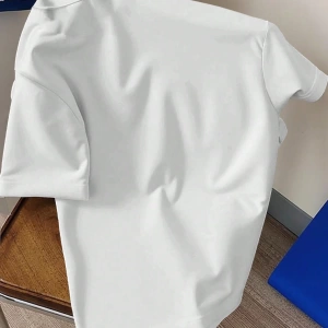 Erkek Fitted Letter Baskılı Yuvarlak Yaka Kısa Kollu Tişört, Yaz İçin Uygun