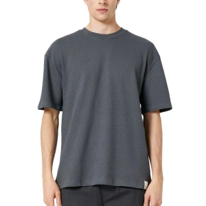 Erkek Füme Basıc T-shırt Bsklt Ob Ft