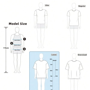 Erkek Gevşek Örgü Kısa Kollu Grafik Baskılı Günlük Tişört, Moda, Erkek Ar