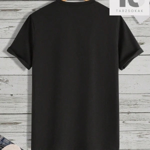 Erkek Gül Desenli Yuvarlak Yaka Kısa Kollu Tişört