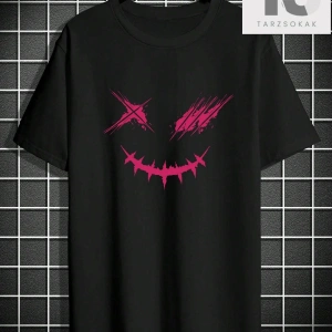 Erkek Güneş ve Ay Baskılı Tişört