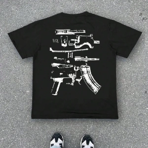 Erkek Günlük Büyük Boy Raglan Yuvarlak Yaka Tişört Grafik D