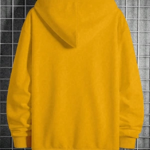 Erkek Günlük Harf Baskılı Kapüşonlu Sweatshirt Bağcıklı