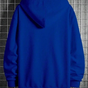 Erkek Günlük Harf Baskılı Kapüşonlu Sweatshirt Bağcıklı