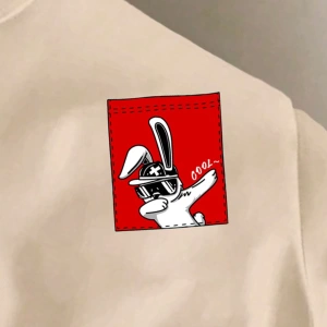 Erkek Günlük Karikatür Baskılı Siyah Yuvarlak Yaka Kısa Kollu Tişört