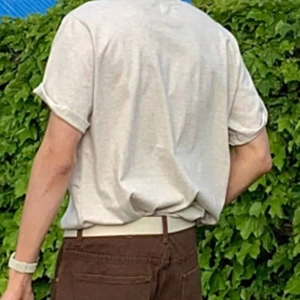 Erkek Günlük Mektup Baskılı Kısa Kollu Tişört, Yaz
