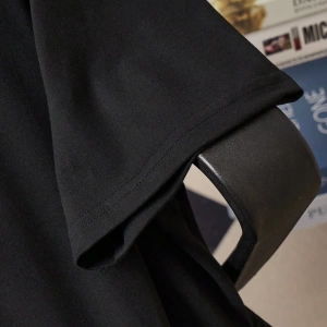Erkek Günlük Mektup Baskılı Yuvarlak Yaka Kısa Kollu Tişört, Yaz