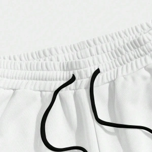 Erkek Günlük Seyahat Kısa Kollu Yuvarlak Yaka Tişört ve Şort Takımı