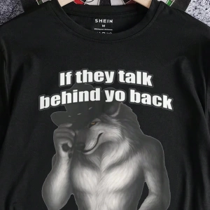 Erkek Günlük Slogan ve Kurt Baskılı Kısa Kollu Tişört Yaz İçin