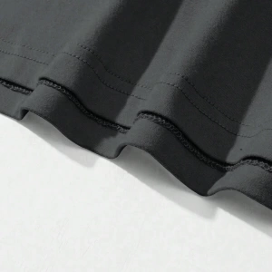 Erkek Günlük Yuvarlak Yaka Kısa Kollu Tişört, Düz Renk Minimalist Moda, İlkbahar ve Yaz Günlü