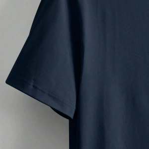 Erkek Günlük Yuvarlak Yaka Kısa Kollu Tişört, Düz Renk Minimalist Moda, İlkbahar ve Yaz Günlü