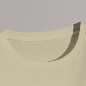 Erkek Günlük Yuvarlak Yaka Kısa Kollu Tişört, Düz Renk Minimalist Moda, İlkbahar ve Yaz Günlü