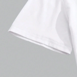 Erkek Günlük Yuvarlak Yaka Kısa Kollu Tişört, Düz Renk Minimalist Moda, İlkbahar ve Yaz Günlü