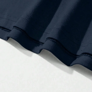 Erkek Günlük Yuvarlak Yaka Kısa Kollu Tişört, Düz Renk Minimalist Moda, İlkbahar ve Yaz Günlü