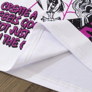 Erkek Harf ve Palmiye Ağacı Grafikli Yuvarlak Yaka Kısa Kollu Günlük Tişört v