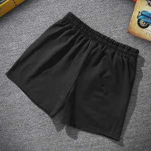 Erkek Harfli Grafik Bağcıklı Bel Şort Jogger Antrenman Baba Ve Ben