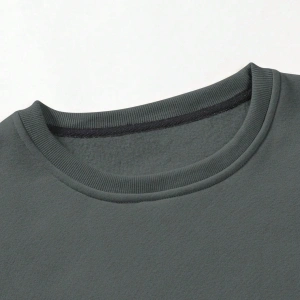 Erkek Harfli Grafik Sweatshirt Dışarı Çıkma Mürettebat Yaka Siyah Grafik Uzun
