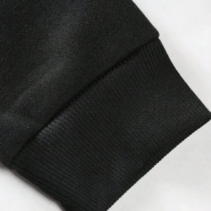 Erkek Harfli Grafik Sweatshirt Dışarı Çıkma Mürettebat Yaka Siyah Grafik Uzun