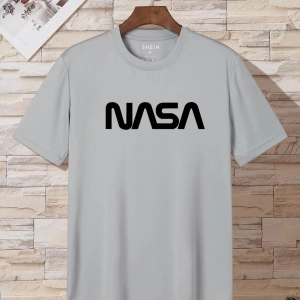 Erkek Harfli Grafik Tişört