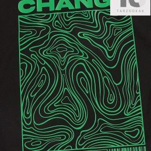 Erkek Harfli ve Grafik Baskılı Tişört