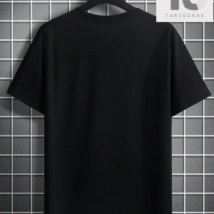 Erkek Harfli ve Kafatası Baskılı Kısa Kollu Tişört