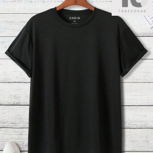 Erkek Heykel Baskılı Bol Tişört