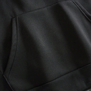 Erkek İtalyan Yaratıcı Baskılı Günlük Çok Yönlü Harfli Kapşonlu Sweatshirt Termal Astarlı