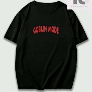 Erkek Kafatası ve Kanatlar Baskılı Tişört