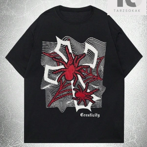 Erkek Kalp Baskılı Tişört