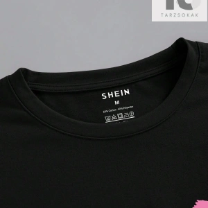 Erkek Kalp ve Ayı Desenli Tişört