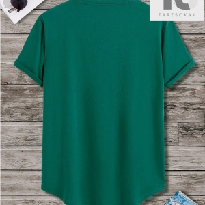 Erkek Karikatür Desenli Yuvarlak Yaka Kısa Kollu Tişört